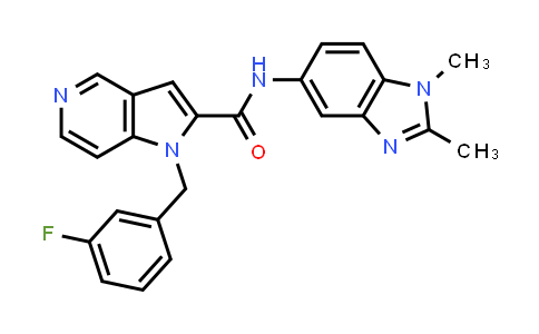 MC580122 | 920978-76-3 | N-(1,2-Dimethyl-1H-benzimidazol-5-yl)-1-[(3-fluorophenyl)methyl]-1H-pyrrolo[3,2-c]pyridine-2-carboxamide