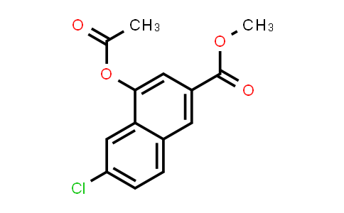 92103-29-2 | 2-Naphthalenecarboxylic acid, 4-(acetyloxy)-6-chloro-, methyl ester