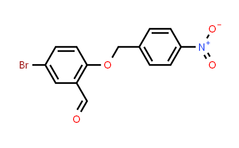 CAS No. 92161-14-3, 5-Bromo-2-[(4-nitrobenzyl)oxy]benzaldehyde