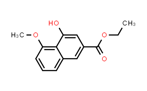 CAS No. 92191-07-6, 2-Naphthalenecarboxylic acid, 4-hydroxy-5-methoxy-, ethyl ester