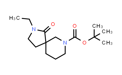 CAS No. 923009-51-2, 2,7-Diazaspiro[4.5]decane-7-carboxylic acid, 2-ethyl-1-oxo-, 1,1-dimethylethyl ester