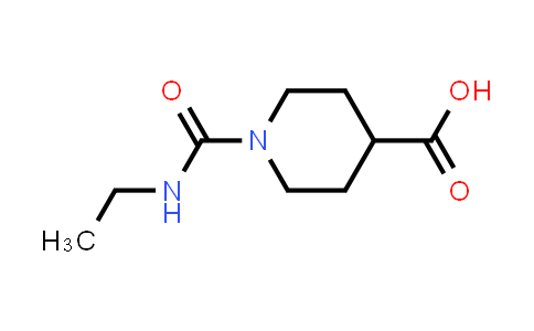 CAS No. 923177-00-8, 1-(Ethylcarbamoyl)piperidine-4-carboxylic acid