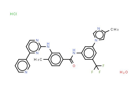 CAS No. 923288-90-8, Nilotinib (monohydrochloride monohydrate)