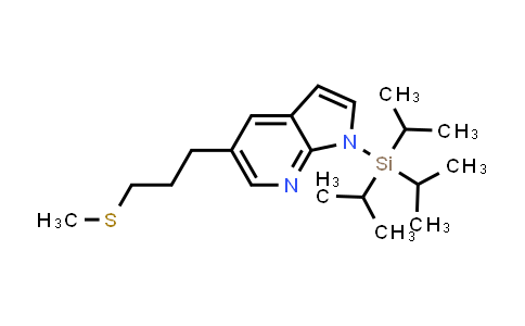 CAS No. 923583-60-2, 5-(3-(methylthio)propyl)-1-(triisopropylsilyl)-1H-pyrrolo[2,3-b]pyridine