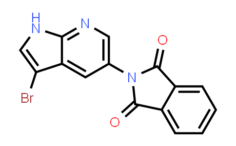 CAS No. 923583-84-0, 1H-Isoindole-1,3(2H)-dione, 2-(3-bromo-1H-pyrrolo[2,3-b]pyridin-5-yl)-