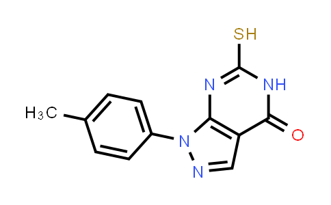 CAS No. 923784-01-4, 6-Mercapto-1-(4-methylphenyl)-1,5-dihydro-4H-pyrazolo[3,4-d]pyrimidin-4-one