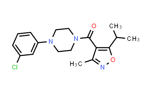 923872-41-7 | Methanone, [4-(3-chlorophenyl)-1-piperazinyl][3-methyl-5-(1-methylethyl)-4-isoxazolyl]-