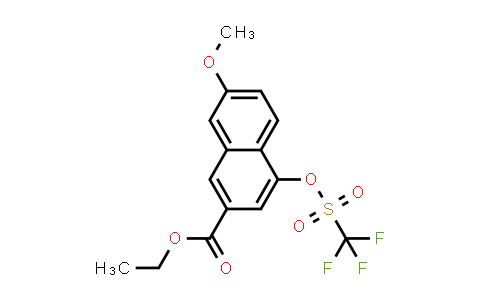 CAS No. 924011-30-3, 2-Naphthalenecarboxylic acid, 7-methoxy-4-[[(trifluoromethyl)sulfonyl]oxy]-, ethyl ester