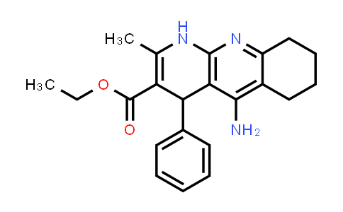 CAS No. 924272-26-4, Benzo[b][1,8]naphthyridine-3-carboxylic acid, 5-amino-1,4,6,7,8,9-hexahydro-2-methyl-4-phenyl-, ethyl ester