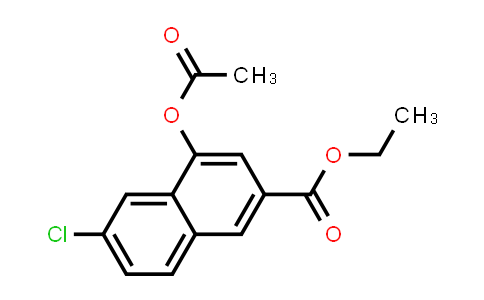 92435-75-1 | 2-Naphthalenecarboxylic acid, 4-(acetyloxy)-6-chloro-, ethyl ester