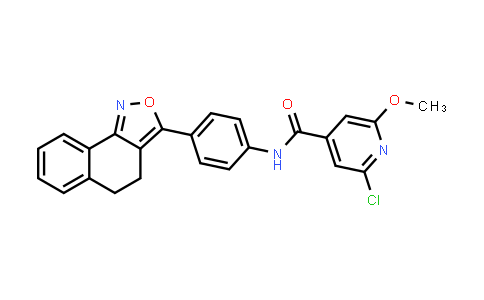 CAS No. 924731-61-3, 4-Pyridinecarboxamide, 2-chloro-N-[4-(4,5-dihydronaphth[1,2-c]isoxazol-3-yl)phenyl]-6-methoxy-