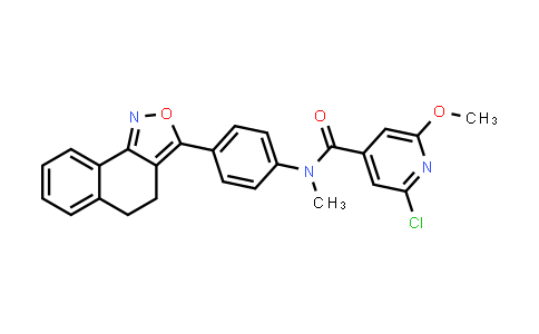 CAS No. 924765-47-9, 4-Pyridinecarboxamide, 2-chloro-N-[4-(4,5-dihydronaphth[1,2-c]isoxazol-3-yl)phenyl]-6-methoxy-N-methyl-