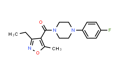 CAS No. 925147-88-2, Methanone, (3-ethyl-5-methyl-4-isoxazolyl)[4-(4-fluorophenyl)-1-piperazinyl]-