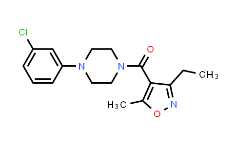 925155-72-2 | Methanone, [4-(3-chlorophenyl)-1-piperazinyl](3-ethyl-5-methyl-4-isoxazolyl)-
