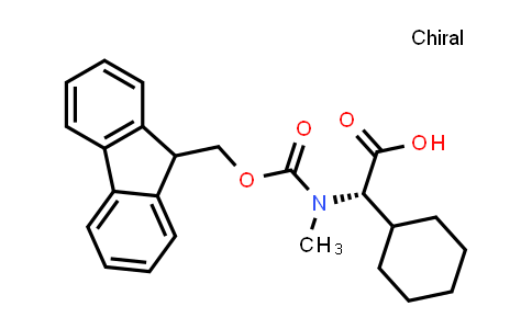 CAS No. 925240-97-7, (S)-2-((((9H-Fluoren-9-yl)methoxy)carbonyl)(methyl)amino)-2-cyclohexylacetic acid