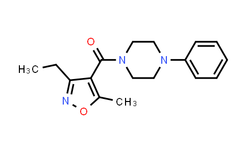 CAS No. 925663-15-6, Methanone, (3-ethyl-5-methyl-4-isoxazolyl)(4-phenyl-1-piperazinyl)-