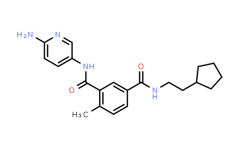 CAS No. 925898-42-6, N'-(6-Aminopyridin-3-yl)-N-(2-cyclopentylethyl)-4-methylisophthalamide