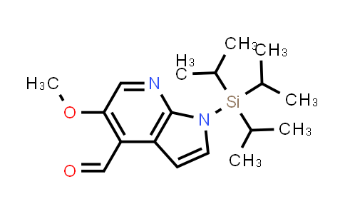 CAS No. 926004-76-4, 1H-Pyrrolo[2,3-b]pyridine-4-carboxaldehyde, 5-methoxy-1-[tris(1-methylethyl)silyl]-
