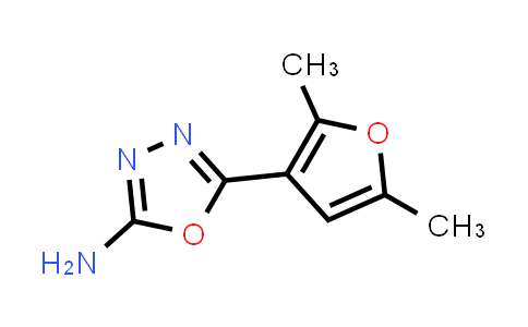 CAS No. 926218-66-8, 5-(2,5-Dimethylfuran-3-yl)-1,3,4-oxadiazol-2-amine