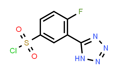 CAS No. 926222-53-9, 4-Fluoro-3-(1H-tetrazol-5-yl)benzenesulfonyl chloride
