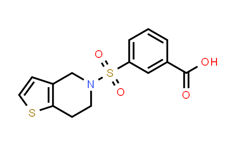 CAS No. 926230-39-9, 3-((6,7-Dihydrothieno[3,2-c]pyridin-5(4H)-yl)sulfonyl)benzoic acid