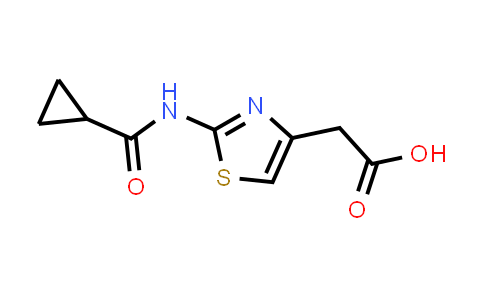 CAS No. 926246-95-9, 2-(2-Cyclopropaneamido-1,3-thiazol-4-yl)acetic acid