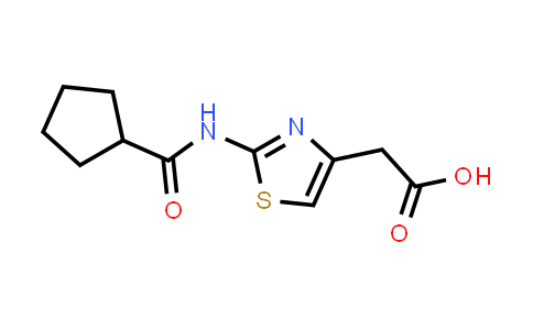 CAS No. 926263-87-8, 2-(2-(Cyclopentanecarboxamido)thiazol-4-yl)acetic acid