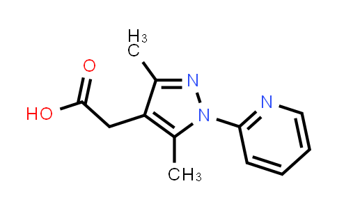 CAS No. 926271-74-1, 2-(3,5-Dimethyl-1-(pyridin-2-yl)-1H-pyrazol-4-yl)acetic acid