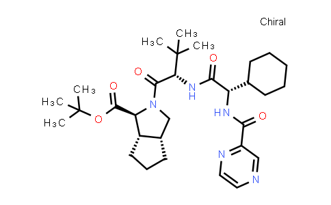 CAS No. 926276-19-9, (1S,3aR,6aS)-tert-butyl 2-((S)-2-((S)-2-cyclohexyl-2-(pyrazine-2-carboxamido)acetamido)-3,3-dimethylbutanoyl)octahydrocyclopenta[c]pyrrole-1-carboxylate