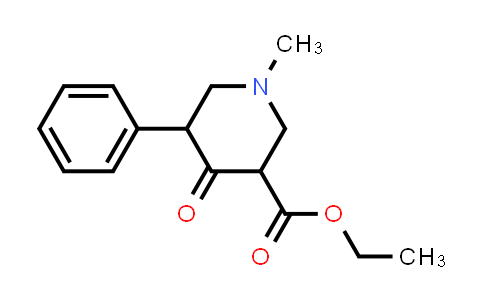 CAS No. 92652-75-0, ethyl 1-methyl-4-oxo-5-phenylpiperidine-3-carboxylate
