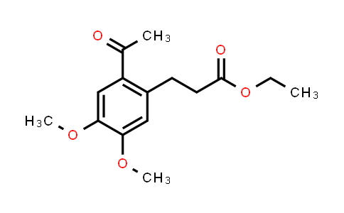 CAS No. 92656-04-7, Ethyl 3-(2-acetyl-4,5-dimethoxyphenyl)propanoate