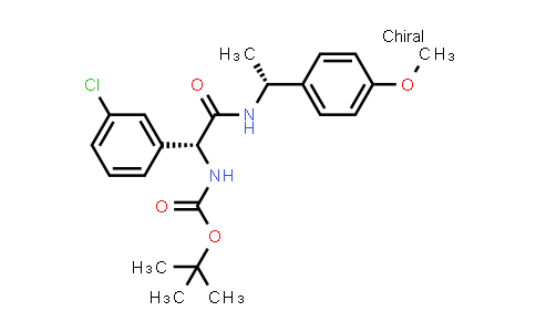 MC580467 | 926641-27-2 | Carbamic acid, N-[(1R)-1-(3-chlorophenyl)-2-[[(1R)-1-(4-methoxyphenyl)ethyl]amino]-2-oxoethyl]-, 1,1-dimethylethyl ester