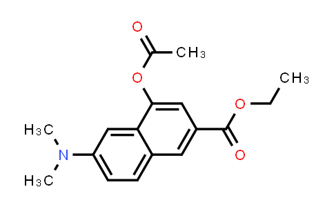 CAS No. 926658-49-3, 2-Naphthalenecarboxylic acid, 4-(acetyloxy)-6-(dimethylamino)-, ethyl ester