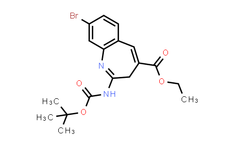 MC580485 | 926927-57-3 | Ethyl 8-bromo-2-((tert-butoxycarbonyl)amino)-3H-benzo[b]azepine-4-carboxylate