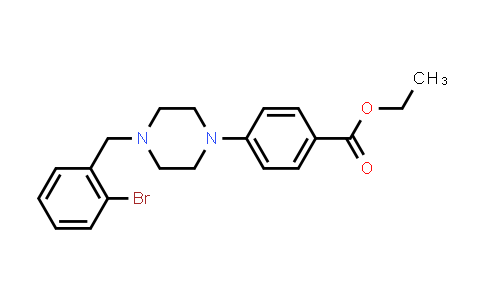 CAS No. 926934-01-2, Benzoic acid, 4-[4-[(2-bromophenyl)methyl]-1-piperazinyl]-, ethyl ester