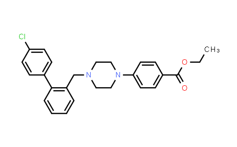 MC580489 | 926934-07-8 | Benzoic acid, 4-[4-[(4'-chloro[1,1'-biphenyl]-2-yl)methyl]-1-piperazinyl]-, ethyl ester