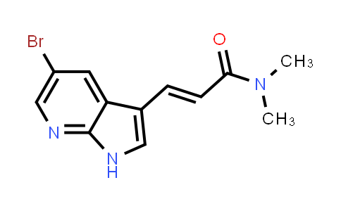 CAS No. 927696-14-8, 2-Propenamide, 3-(5-bromo-1H-pyrrolo[2,3-b]pyridin-3-yl)-N,N-dimethyl-