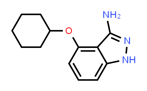 CAS No. 927802-30-0, 4-(Cyclohexyloxy)-1H-indazol-3-amine