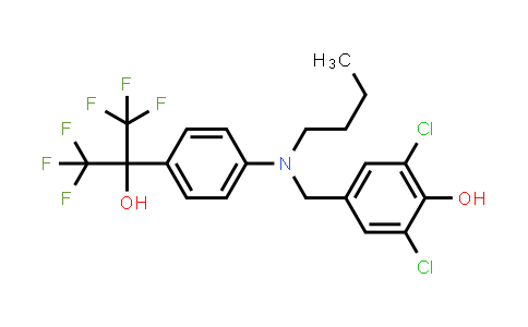 CAS No. 928035-84-1, 4-[[Butyl[4-[2,2,2-trifluoro-1-hydroxy-1-(trifluoromethyl)ethyl]phenyl]amino]methyl]-2,6-dichlorophenol