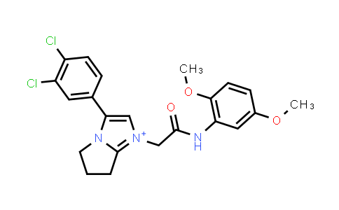 CAS No. 928298-04-8, 3-(3,4-Dichlorophenyl)-1-(2-((2,5-dimethoxyphenyl)amino)-2-oxoethyl)-6,7-dihydro-5H-pyrrolo[1,2-a]imidazol-1-ium