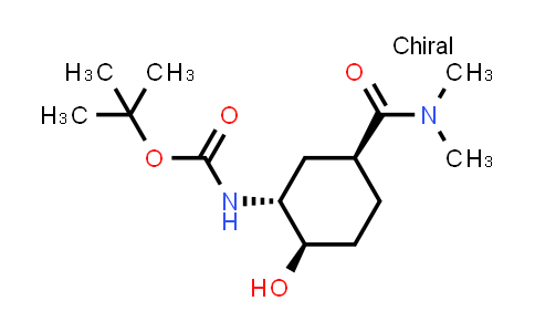 CAS No. 929693-30-1, tert-Butyl N-[(1R,2R,5S)-5-(dimethylcarbamoyl)-2-hydroxycyclohexyl]carbamate