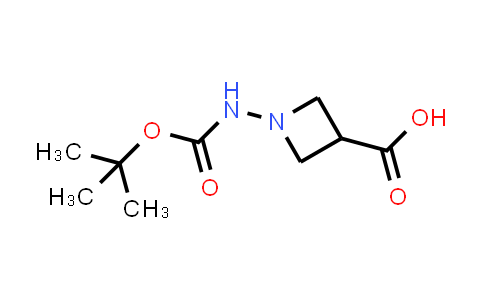 CAS No. 929973-07-9, 1-((tert-Butoxycarbonyl)amino)azetidine-3-carboxylic acid