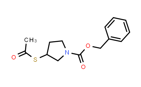 CAS No. 930299-97-1, Benzyl 3-(acetylthio)pyrrolidine-1-carboxylate