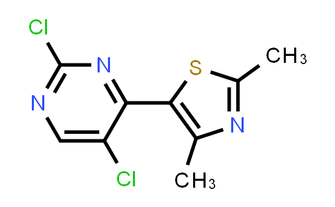 CAS No. 930580-28-2, 2,5-Dichloro-4-(dimethyl-1,3-thiazol-5-yl)pyrimidine