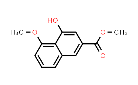 CAS No. 93087-61-7, 2-Naphthalenecarboxylic acid, 4-hydroxy-5-methoxy-, methyl ester