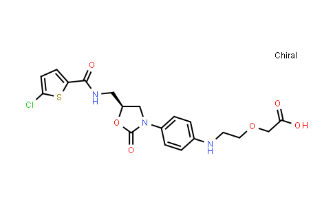 CAS No. 931204-39-6, Acetic acid, 2-[2-[[4-[(5S)-5-[[[(5-chloro-2-thienyl)carbonyl]amino]methyl]-2-oxo-3-oxazolidinyl]phenyl]amino]ethoxy]-