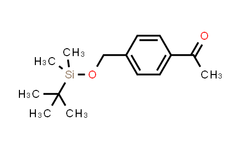 CAS No. 93131-87-4, 1-(4-(((tert-Butyldimethylsilyl)oxy)methyl)phenyl)ethan-1-one