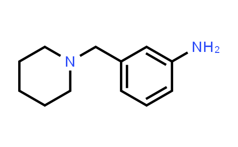 CAS No. 93138-55-7, 3-(Piperidin-1-ylmethyl)aniline