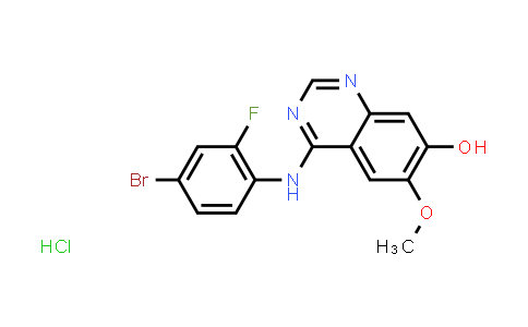 CAS No. 932016-10-9, 4-((4-Bromo-2-fluorophenyl)amino)-6-methoxyquinazolin-7-ol hydrochloride