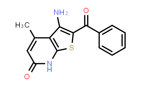 CAS No. 93272-87-8, Thieno[2,3-b]pyridin-6(7H)-one, 3-amino-2-benzoyl-4-methyl-